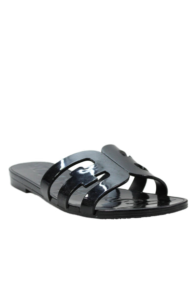 Sam Edelman Womens Bay Jelly Slide On Sandals Black Size 7 Medium