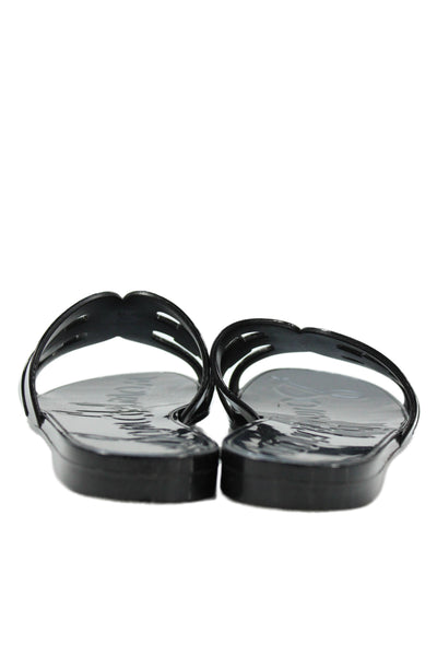 Sam Edelman Womens Bay Jelly Slide On Sandals Black Size 7 Medium