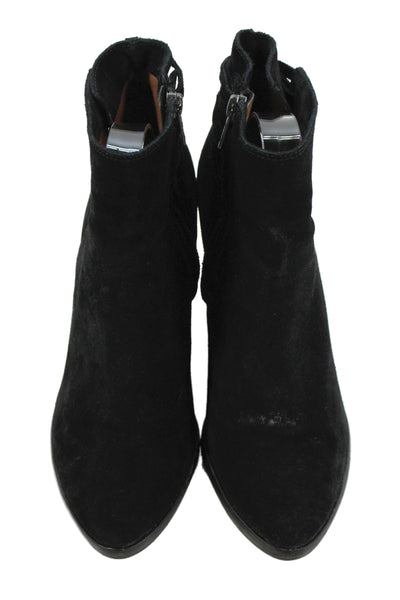 The Frye Company Women's Leather  Fringed Wedge Ankle Boot Size 8.5