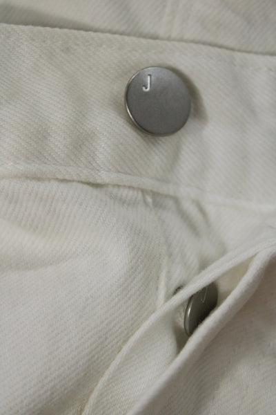 J Brand Womens White Mini Pencil Skirt Cotton Size 26