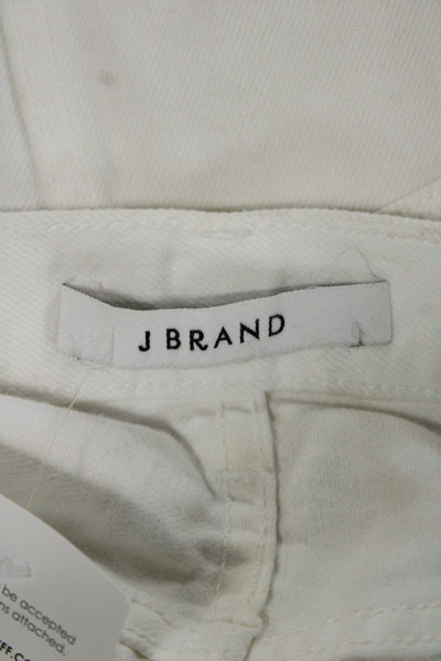 J Brand Womens White Mini Pencil Skirt Cotton Size 26