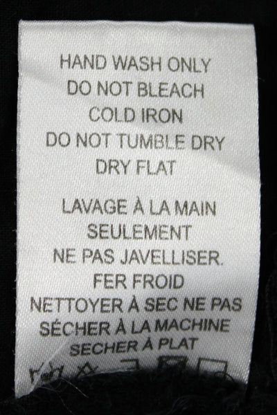 Muche Et Muchette Women Black Rayon Romper Short Sleeve Solid Size M