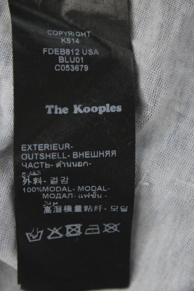 The Kooples Womens Jersey Tank Dark Blue Graphic Modal Size S
