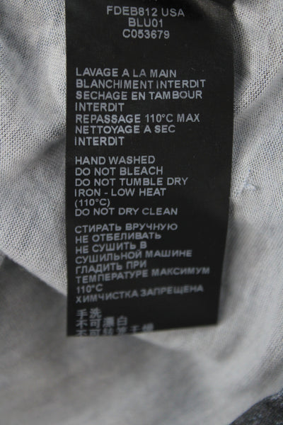 The Kooples Womens Jersey Tank Dark Blue Graphic Modal Size S