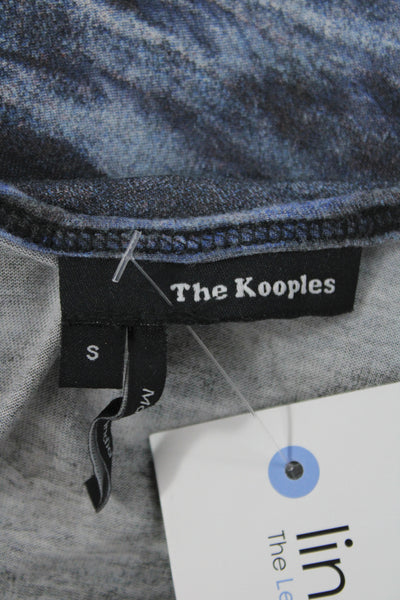The Kooples Womens Jersey Tank Dark Blue Graphic Modal Size S