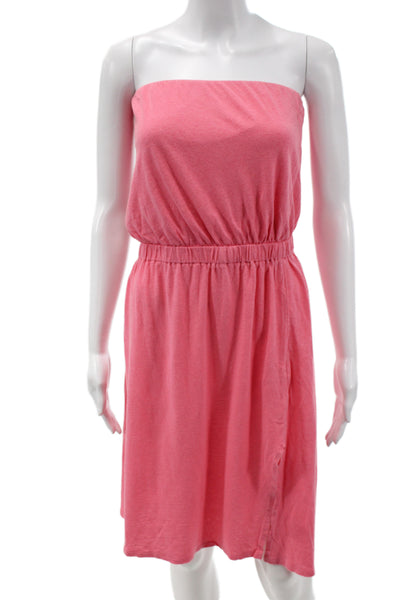 Soft Joie Women Pink Silk Blend Sundress Sleeveless Knee Length Size S