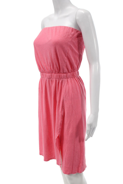 Soft Joie Women Pink Silk Blend Sundress Sleeveless Knee Length Size S
