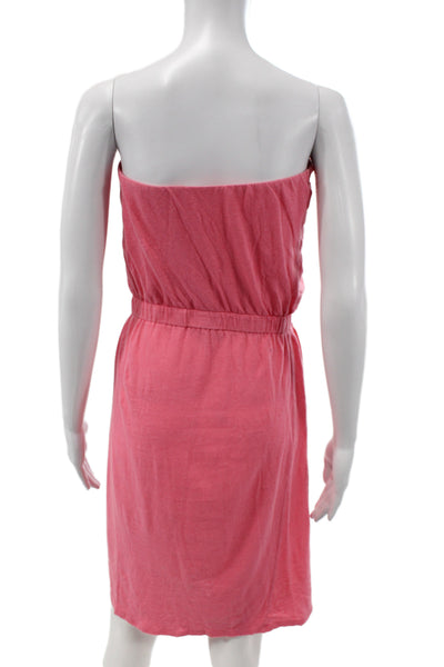 Soft Joie Women Pink Silk Blend Sundress Sleeveless Knee Length Size S