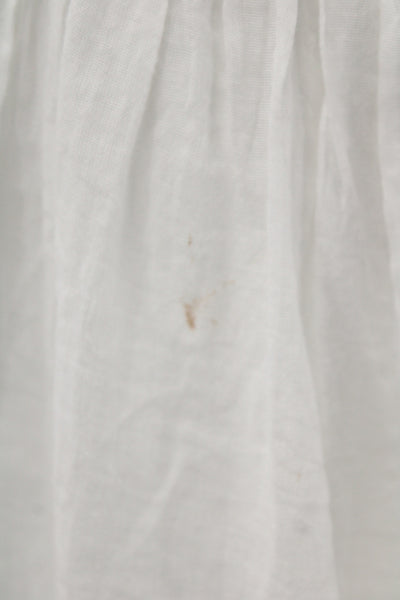 Pitusa Womens Kaftan Sundress White Cotton Knee Length Beach Size L