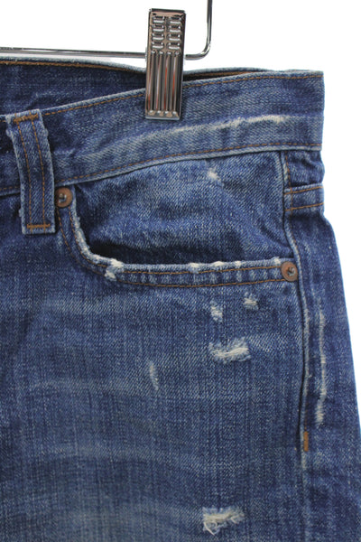 J Brand Unisex Dark Blue Denim Cotton Grunge Shorts Size 27