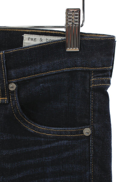 Rag & Bone Womens Dark Blue Skinny Ankle Jeans Size 26