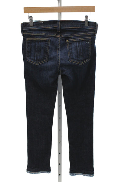 Rag & Bone Womens Dark Blue Skinny Ankle Jeans Size 26
