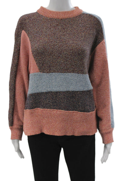 Cedric Charlier Unisex Brown Geometric Pullover Sweater Size 4