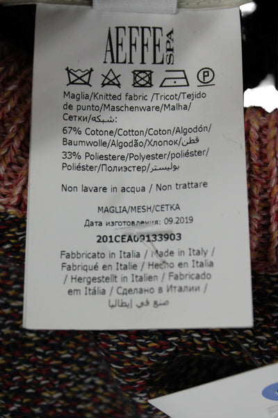 Cedric Charlier Unisex Brown Geometric Pullover Sweater Size 4