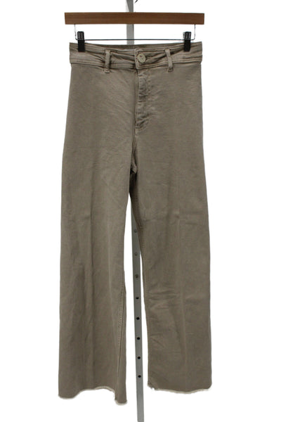 Zara Women Khaki Chino High Rise Pants Size 4