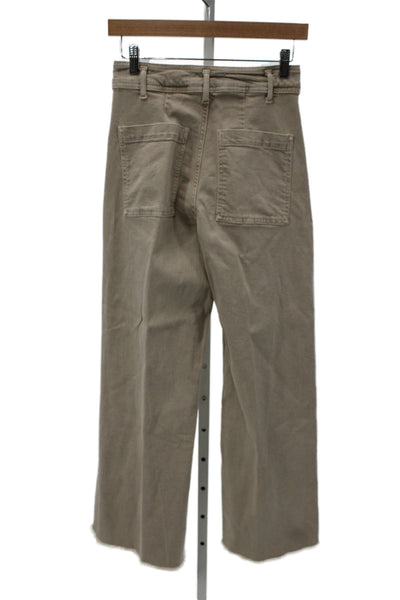 Zara Women Khaki Chino High Rise Pants Size 4