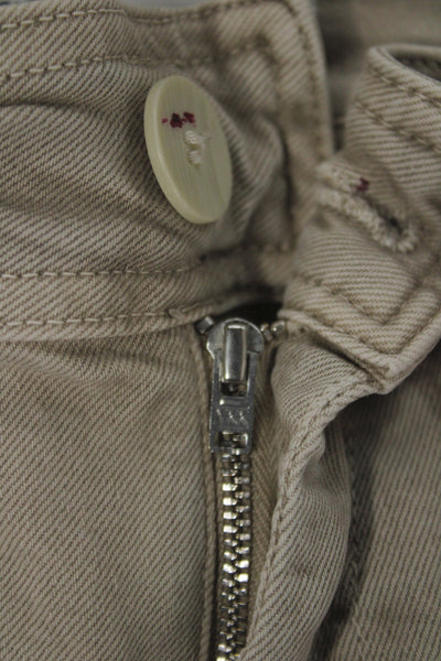 Zara Women Khaki Chino High Rise Pants Size 4