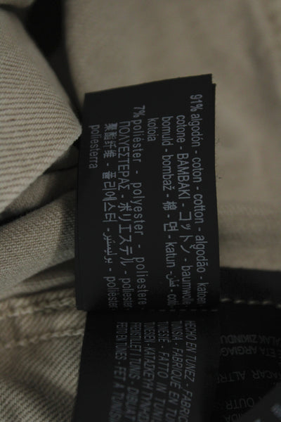 Zara Women Khaki Chino High Rise Pants Size 4