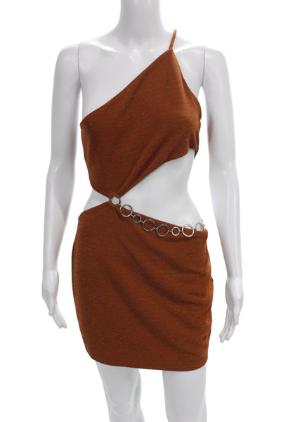Lovers + Friends Women Bodycon Mini Dress Brown Size M