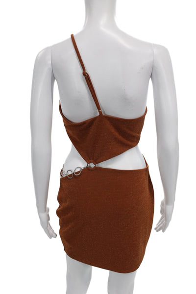 Lovers + Friends Women Bodycon Mini Dress Brown Size M