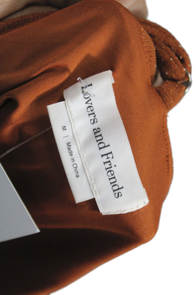 Lovers + Friends Women Bodycon Mini Dress Brown Size M