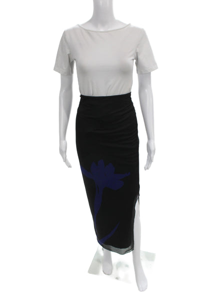 Superdown Womens Black Floral Maxi Pencil Skirt Size S