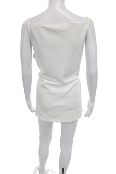 Zara Womens Romper Sleeveless Short White Size L