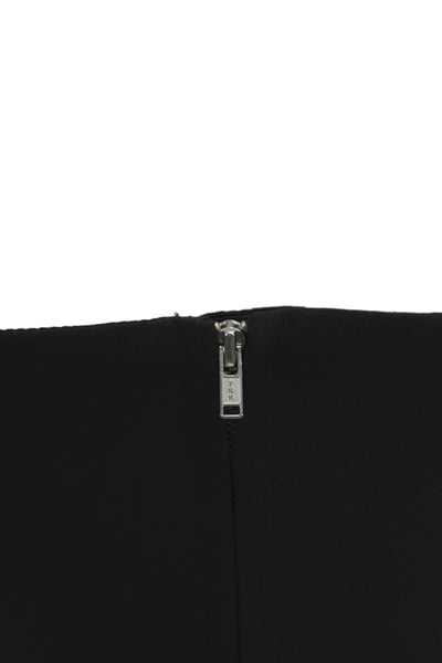 NBD Womens Cropped Camisole Black 90s Zip Sleeveless Size M