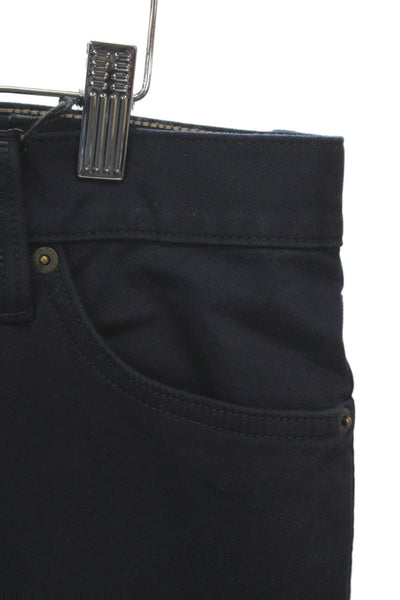 Banana Republic Mens Chino Pants Dark Blue Button Closure 32 Inseam Size 34