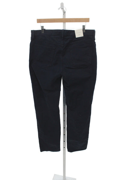 Banana Republic Mens Chino Pants Dark Blue Button Closure 32 Inseam Size 34