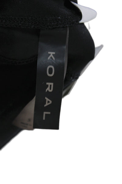 KORAL ACTIVEWEAR Womens Black Ankle Cropped Leggings Size S