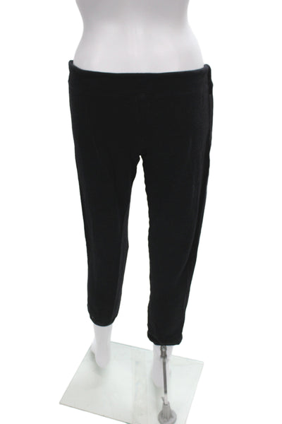 Monrow Womens Army Black Cargo Jogger Pants Drawstring Size M
