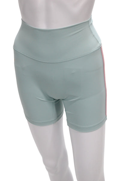 Set Unisex Biker Shorts Light Blue Nylon Spandex 90s Size S