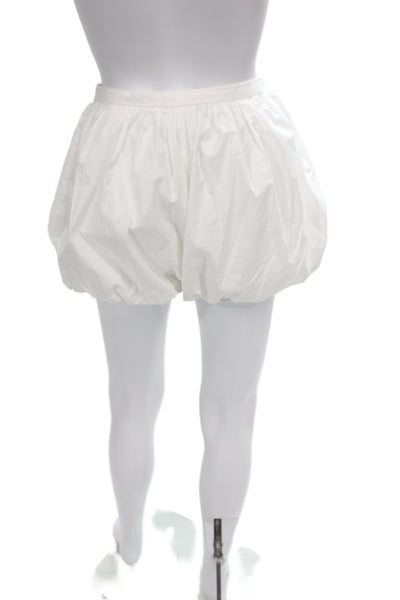 Aligne Unisex White Hook & Eye Organic Cotton Blend Shorts Size 2