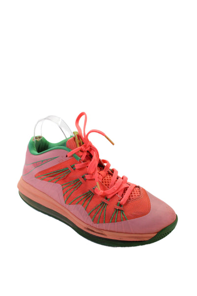 Nike Women's Lace Up Rubber Sole Athletic Sneakers Orange Sie 9
