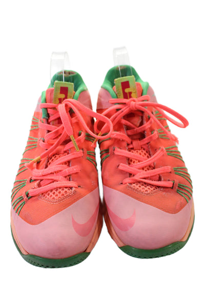 Nike Women's Lace Up Rubber Sole Athletic Sneakers Orange Sie 9