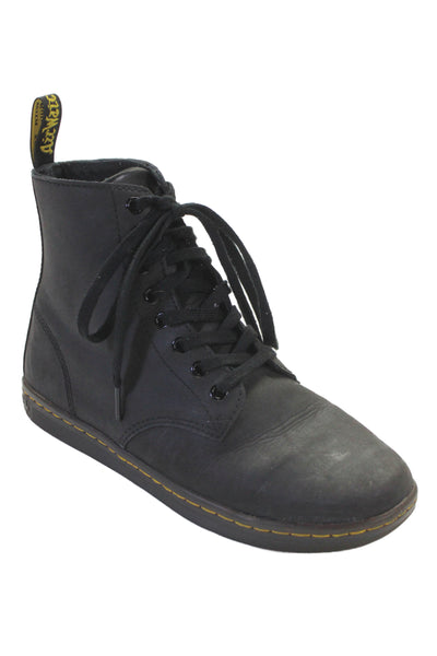Dr. Martens Mens Leather Tobias Lace Up Ankle Combat Boots Black Size 7