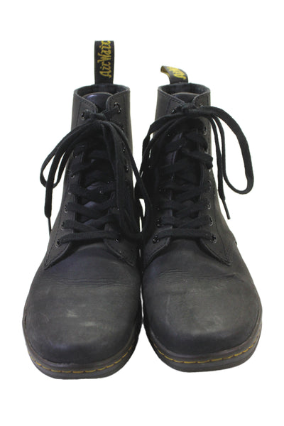 Dr. Martens Mens Leather Tobias Lace Up Ankle Combat Boots Black Size 7