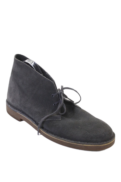 Clarks Mens Suede Lace Up Ankle Boots Grey Size 12 Medium