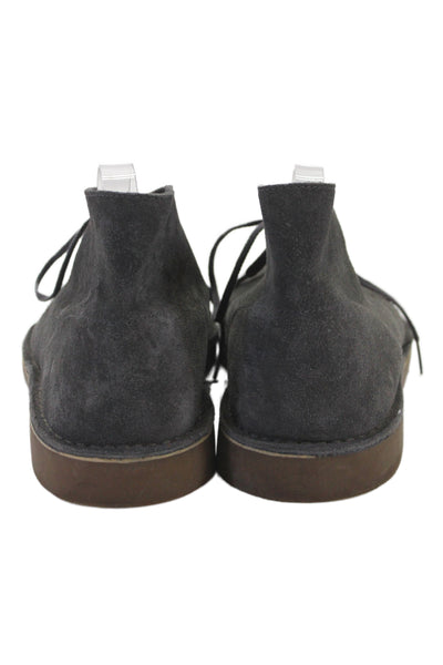 Clarks Mens Suede Lace Up Ankle Boots Grey Size 12 Medium