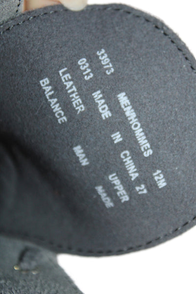 Clarks Mens Suede Lace Up Ankle Boots Grey Size 12 Medium