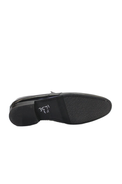 To Boot New York Mens Leather Slide On Dress Shoe Loafers Black Size 9.5