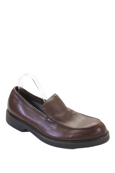 Banana Republic Mens Leather Slide On Phillip Loafers Brown Size 11.5 Medium