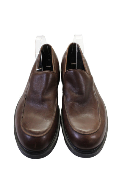 Banana Republic Mens Leather Slide On Phillip Loafers Brown Size 11.5 Medium