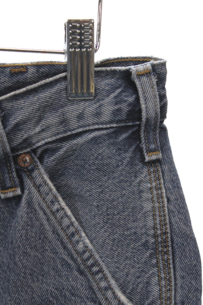Agolde Mens Cropped Straight Jeans Dark Blue High Rise Size 27