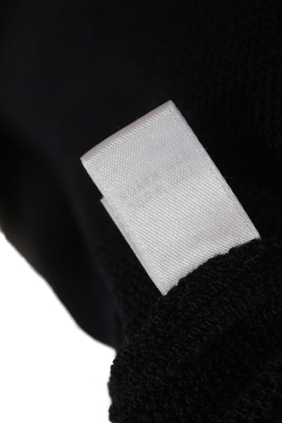 St. John Collection Womens Cropped Jogger Pants Black Drawstring 21in Size L