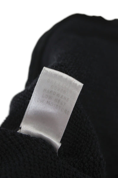 St. John Collection Womens Cropped Jogger Pants Black Drawstring 21in Size L