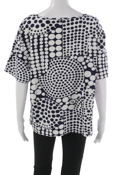 St. John Sport Womens Dark Blue Basic T-Shirt Short Sleeve Round Neck Size XL