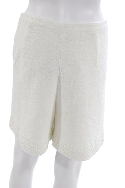 St. John Unisex White Classic Shorts Size 12