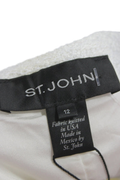 St. John Unisex White Classic Shorts Size 12